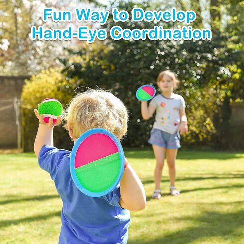 Kids Toys Toss and Catch Game Set - Beach Toys Pool Toys Outdoor Toys for Kids Ages 4-8, Stocking Stuffers for Kids, Beach Games, Yard Games for Kids Adults Family Outside Games in Saudi Arabia