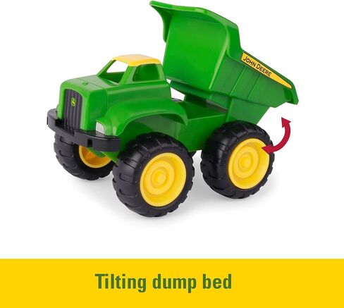 TOMY John Deere Vehicle Set - Includes Dump Truck and Tractor Toy with Loader for Sandbox - Kids Outdoor and Construction Toys - 6 Inches - 2 Count- Ages 18 Months and Up in Saudi Arabia