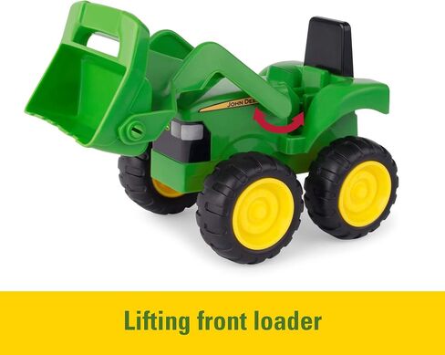 TOMY John Deere Vehicle Set - Includes Dump Truck and Tractor Toy with Loader for Sandbox - Kids Outdoor and Construction Toys - 6 Inches - 2 Count- Ages 18 Months and Up in Saudi Arabia