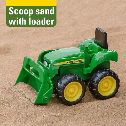 TOMY John Deere Vehicle Set - Includes Dump Truck and Tractor Toy with Loader for Sandbox - Kids Outdoor and Construction Toys - 6 Inches - 2 Count- Ages 18 Months and Up in Saudi Arabia