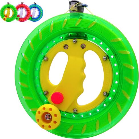 Kite Reel and Kite String Spool,8inches Dia with 1000ft Kite String, Kite Line Winder with Lock and Connector for Kids & Adults (Blue) in Kuwait