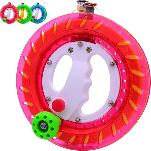 Kite Reel and Kite String Spool,8inches Dia with 1000ft Kite String, Kite Line Winder with Lock and Connector for Kids & Adults (Blue) in Kuwait