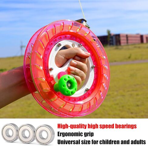 Kite Reel and Kite String Spool,8inches Dia with 1000ft Kite String, Kite Line Winder with Lock and Connector for Kids & Adults (Blue) in Kuwait