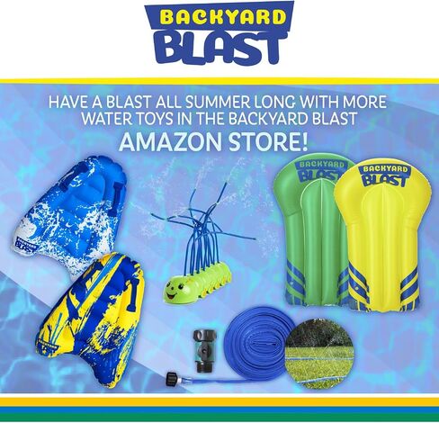 BACKYARD BLAST Giant Slip and Slide for Adults and Kids - Heavy Duty Large Slip n Slide Water Slide for Kids Backyard Outdoor Water Play Includes Inflatable Riders in Saudi Arabia