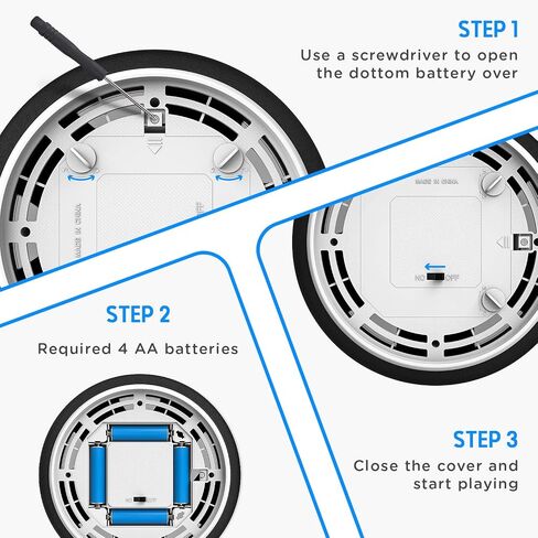 ألعاب تويك بوي - كرة قدم تحوم LED - كرة تدريب على الطاقة الهوائية تلعب كرة القدم في الأماكن المغلقة والمفتوحة - هدايا عيد ميلاد للأطفال، الأعمار 3 4 5 6 7 8-12 سنة للأولاد - كرة القدم in Saudi Arabia