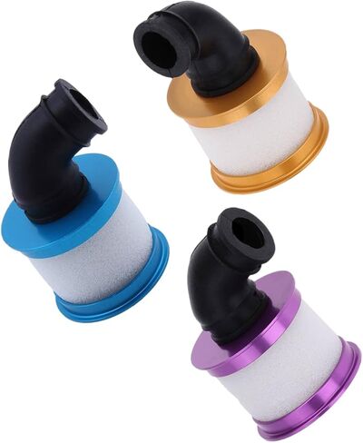 Aluminum RC Air Filter Sponge for 1/10 RC Hobby Model Nitro Car Buggy Truck Upgrades hop-up Parts 3pcs/Set(Blue+Yellow+Purple) in Kuwait