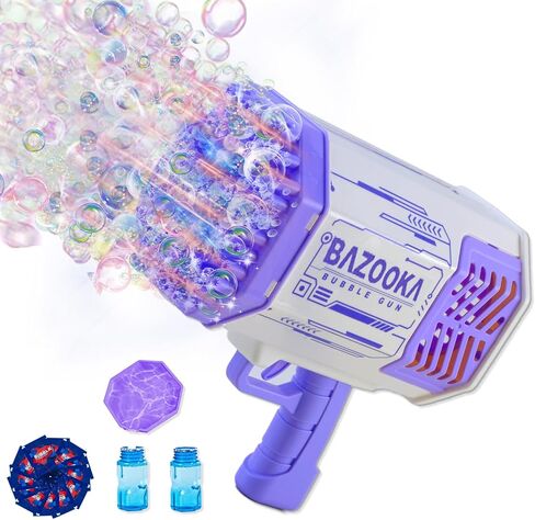 Petrella Bubble Gun Bazooka Bubble Machine Gun Bubbles for Kids TIK Tok Gifts 3 4 5 6 7 8 9 10 11 12 Years Old Bubble Blaster Blower in Saudi Arabia