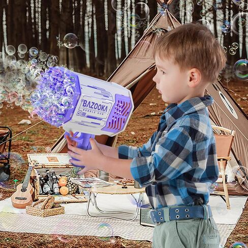 Petrella Bubble Gun Bazooka Bubble Machine Gun Bubbles for Kids TIK Tok Gifts 3 4 5 6 7 8 9 10 11 12 Years Old Bubble Blaster Blower in Saudi Arabia