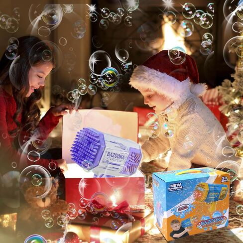 Petrella Bubble Gun Bazooka Bubble Machine Gun Bubbles for Kids TIK Tok Gifts 3 4 5 6 7 8 9 10 11 12 Years Old Bubble Blaster Blower in Saudi Arabia