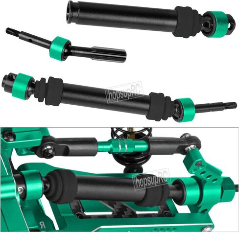 Shocks Absorber Damper&Drive Shaft Axles CVD Driveshafts&Suspension A Arms&Steering Block&Hubs Caster Blocks&Shock Tower&Links Toe Link&Bulkhead Upgrades Parts for 1/10 Slash 2WD (VXL).Green in Saudi Arabia