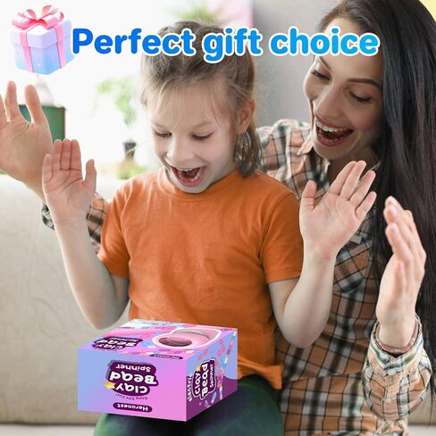 Clay Bead Spinner Kit - Electric Beads Spinner for Jewelry Making, 2000 Pcs Clay Beads Bracelet Spinner, Clay Bead Bracelet Kit with Spinner, Bracelet Making Machine with Bead Needles Thread, Pink in Saudi Arabia