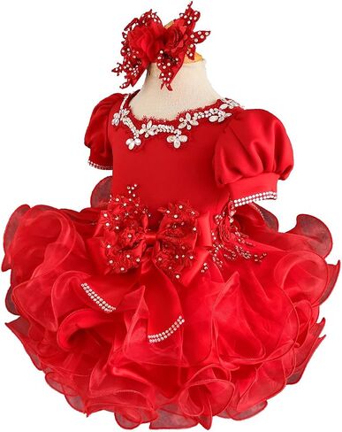 Jenniferwu G188 Infant Toddler Baby Newborn Little Girl's Pageant Party Birthday Dress Size 9-12M in Saudi Arabia