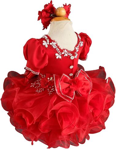 Jenniferwu G188 Infant Toddler Baby Newborn Little Girl's Pageant Party Birthday Dress Size 9-12M in Saudi Arabia
