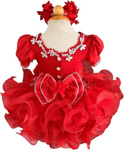 Jenniferwu G188 Infant Toddler Baby Newborn Little Girl's Pageant Party Birthday Dress Size 9-12M in Saudi Arabia