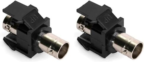 Leviton 41084-BEF BNC QuickPort Adapter, Nickel-Plated, Black in Kuwait