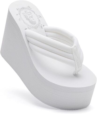Womens Wedge Sandals Platform Sandals Women Chunky Wedge flip flops Sandals for Women in Saudi Arabia