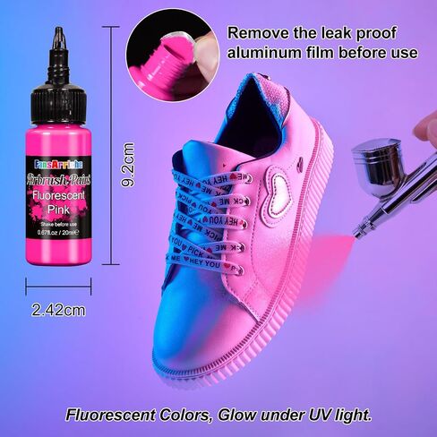 FansArriche Airbrush Paint, 44 Colors with 6 Thinners, 20 ml/Bottle in Saudi Arabia