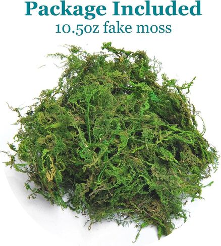 Fake Moss for Centerpieces Decor, Aftificial Green Moss for Plant Crafts Flower, 3.5oz in Saudi Arabia
