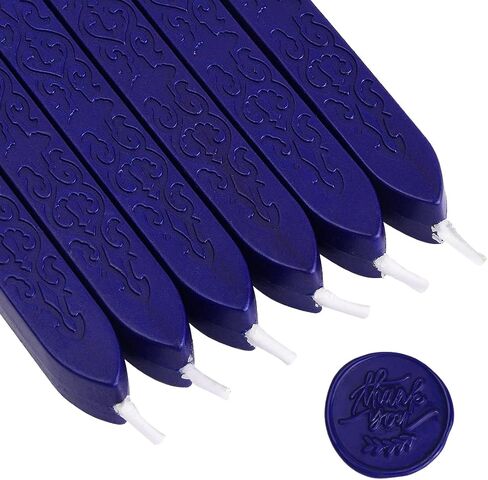 TELOSMA 6PCS Blood Red Sealing Wax Sticks with Wick, Suitable for Envelope, Invitation, Gift Wrapping, Wine Bottle, Tea or Cosmetics Box in Saudi Arabia