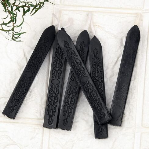 TELOSMA 6PCS Blood Red Sealing Wax Sticks with Wick, Suitable for Envelope, Invitation, Gift Wrapping, Wine Bottle, Tea or Cosmetics Box in Saudi Arabia