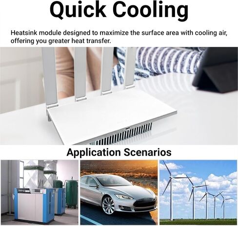 Heatsink Aluminum 150x120x20mm Passive Cooling Radiator for PCB Computer Chip 3D Printer in Saudi Arabia