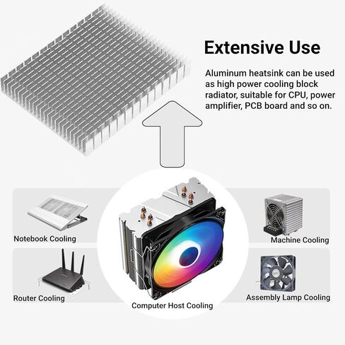 Heatsink Aluminum 150x120x20mm Passive Cooling Radiator for PCB Computer Chip 3D Printer in Saudi Arabia
