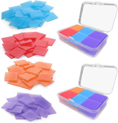 80pcs Diamond Painting Glue Clay, Colorful Painting Clay Wax Embroidery Cross-Stitch Painting Set Tool DIY Diamond Wax Tool for Embroidery Accessories,2 x 2cm(4 Colors) (Multicoloured) in Kuwait