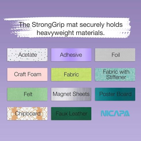 Nicapa 12x12 inch Standard Grip Cutting Mat for Cricut Maker 3/Maker/Explore 3/Air 2/Air/One (3 Pack) Standard Adhesive Sticky Green Quilting Replacement Cut Mats in Kuwait