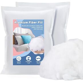 50g/1.8oz Polyfill Stuffing, Polyester Fiberfill Fluff Stuffing Premium Polyfill Stuffing for Small Crochet Stuffing for Small Stuffed Animals Craft DIY Stuffing (50, Grams)
