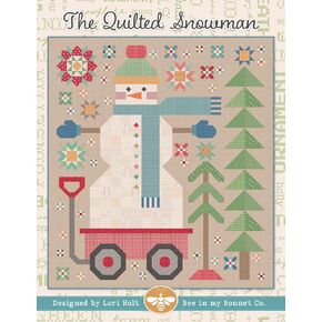 The Quilted Snowman Quilt Pattern by Lori Holt of Bee in my Bonnet and Its Sew Emma, ISE-285