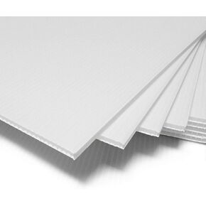 Corrugated Plastic Sheet for Indoor and Outdoor Use - 3/16 Inch Thick Poster Board, 24x36 Inches Pack of 2 Black Board Sheets Waterproof Coroplast Lightweight Blank Yard Signs