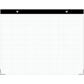 Large Engineering Graph Paper Pad - 50 Sheets/100 Pages, 22" x 17" Quadrille Grid Paper for Drafting, Engineering, Blueprint Drawing, Architect Designers, 4"x4" Blue Grid Paper, Giant Drafting Pad