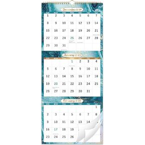 2025 Wall Calendar - 3 Month Calendar 2025, 11" x 26", 2025 Calendar (Vertical), Large Monthly Calendar, Lay- Flat, Perfect for Your Busy Schedule