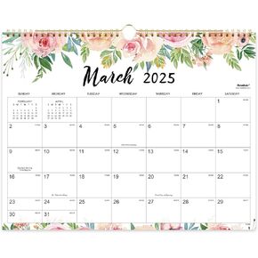 2025 Calendar - Wall Calendar 2025-2026 from MAR 2025 - AUG 2026, 14.6'' x 11.4'', Twin-Wire Binding, 18 Months Calendar 2025-2026 with Julian Dates