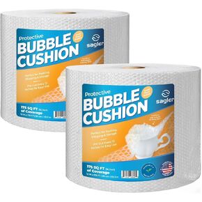 Bubble cusion for Packing & Moving - 12" Width X 175 FT - Bubble cusion for Moving, Extra Protection for Shipping, Packaging Boxes & Mailers, Perforated Every 12 IN, Clear Cushioning Wrap