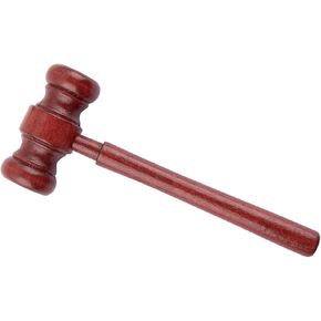 Framendino, 1 Pack Mini Wooden Gavel Prop Judge Hammers Courtroom Lawyer Judge Gavels Justice Costume Accessories for Auction Sale