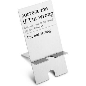 akeke Funny Cell Phone Holder, Humorous Phone Stands, Office Phone Stand, Home Office Phone Stand, Office Humor Gifts, Funny Office Gifts for Women Men Coworkers Boss Cell Phone Stands GPP18