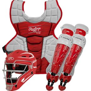 Rawlings | Velo 2.0 Baseball Catcher's Set | NOCSAE Certified | Intermediate Ages 12-15 |Dark Green/White