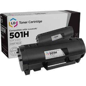 LD Compatible Toner Cartridge Replacement for Lexmark 501H 50F1H00 High Yield (Black)