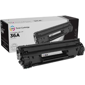 LD Products Compatible HP 36A Black Toner Cartridge Replacement CB436A for use in Hewlett Packard Laserjet Printers M1522n MFP, M1522nf MFP, P1505 & P1505n