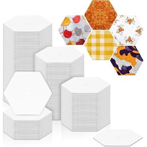 500 PCS Paper Piecing 1", Hexagon Quilting Templates for DIY Patchwork Crafts and Sewing Supplies