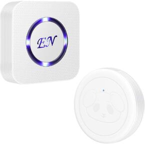 EverNary Dog Door Bell Wireless Doggie Doorbells for Potty Training with Waterproof Touch Button Dog Bells Included 2 Receiver and 3 Transmitters