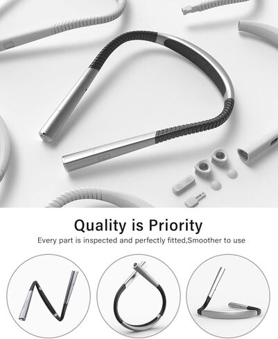 Vekkia LED Neck Reading Light Rechargeable, Book Light for Reading in Bed, 3 Colors & 5 Brightness Adjustable, Long Lasting. Great for Knitting, Camping & Repairing in Kuwait