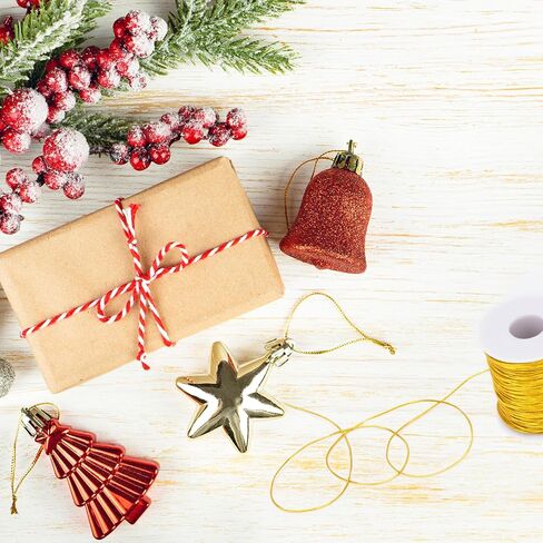 joycraft Elastic Cords, Metallic Stretch Cords, Gold Elastic String, 1mm x 110Yards Elastic Cords Ribbon for Craft Gift Wrapping Christmas Jewelry Making in Saudi Arabia