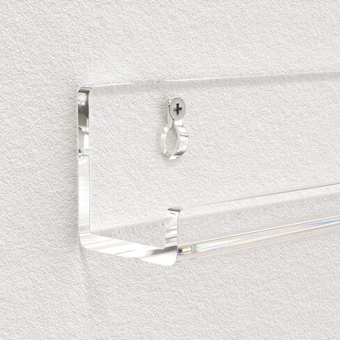 FEMELI Vinyl Record Shelf Wall Mount - 6 Pack 12-inch Clear Acrylic Album Record Holder Display Rack - Art for The Collector in Saudi Arabia