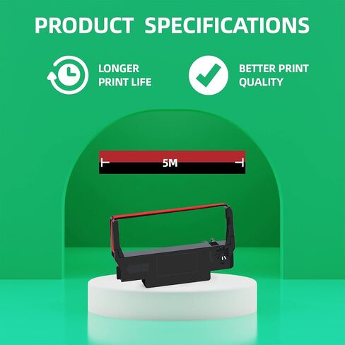 Replacement for ERC 30/34/38 B/R Ribbons 24 Pack,Black and Red(Individually Sealed) in Saudi Arabia