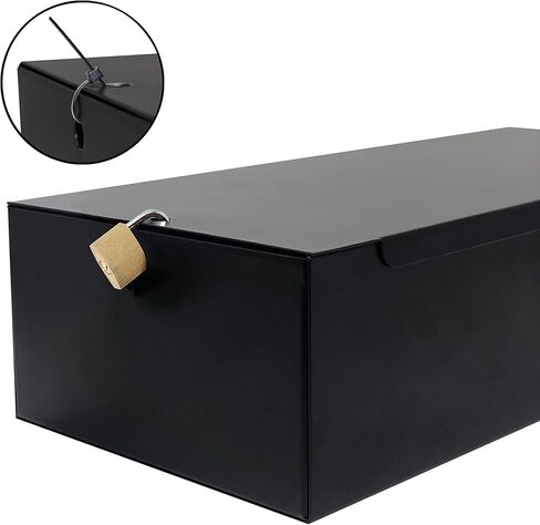 صينية عملات معدنية قابلة للقفل من Nadex مكونة من 5 أقسام مع إدراج صينية للعملات المعدنية وأغلفة الفواتير | صندوق نقود بغطاء منزلق قابل للقفل | القفل غير متضمن in Kuwait