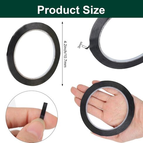 Utron 12 Rolls Whiteboard Tape, 3mm Thin Black Tape, Pinstripe Tape for Electrical Marking Dry Erase Board Accessories DIY Art Crafts in Saudi Arabia