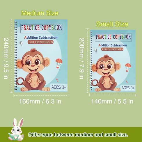 Magic Grooved Practice Copybook 5 Pack with Pens, Groove Reusable Magical Handwriting Workbooks, Tracing Letters Numbers, Math, Kindergarten Sight Words for Kids Ages 3-8 for Preschool(5books+Pens） in Saudi Arabia