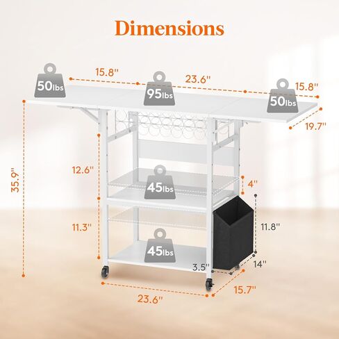Lifewit 3 Tier طاولة ضغط حراري قابلة للطي، حامل آلة نقل الحرارة المنقولة مع حامل لفافة الفينيل، منضدة عمل معدنية دوارة شديدة التحمل لآلة طابعة القمصان وطابعة التسامي in Kuwait